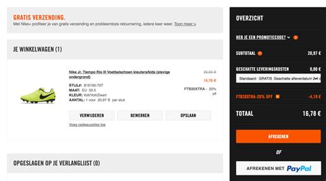 NIKE kortingscode: €7,50 korting .